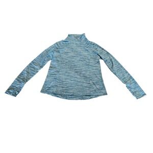 Cascade Sport Blue Marbled Women's Activewear Top Sz Medium